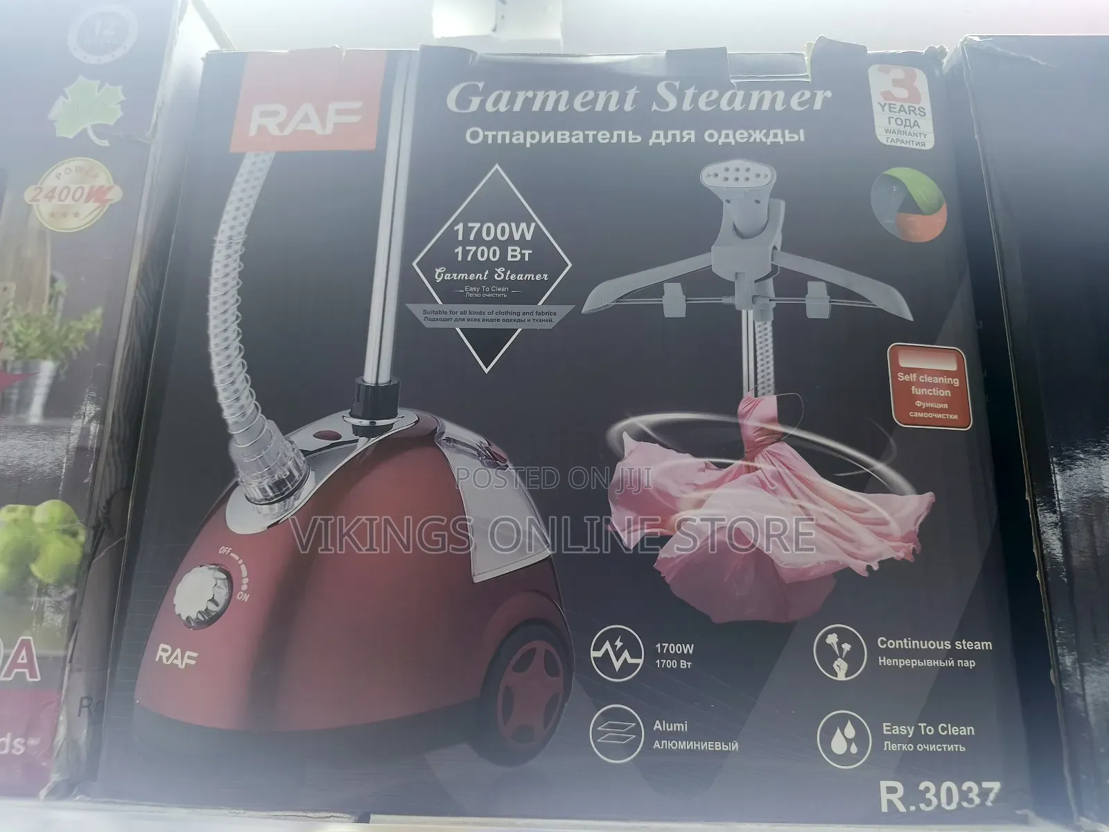 Raf Powerful Standing Garment Steamer With Roll Wheels, 2.4l