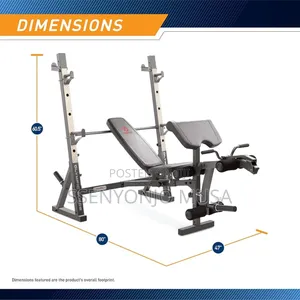 Marcy Olympic Weight Bench Md-857 -Full-Body Workout, 600lb-