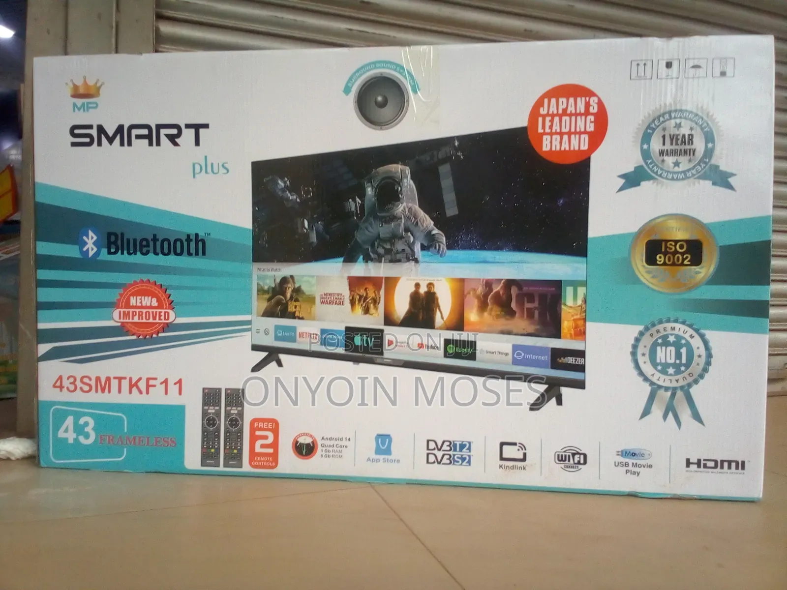 43 Inches Smart Plus Android Smart Tv With Inbuilt Decoder