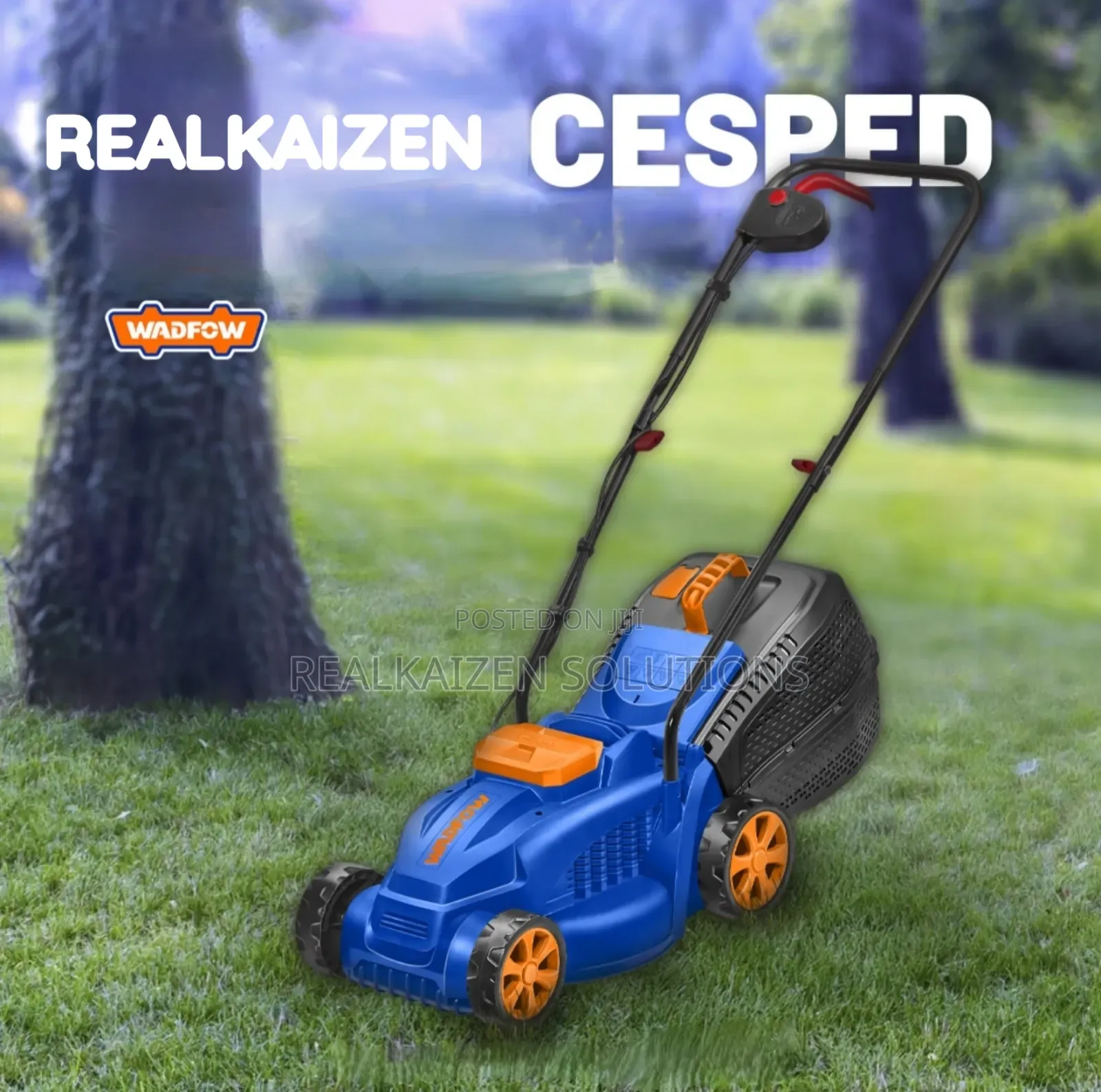 Wadfow 32cm Electric Lawn Mower 1200w
