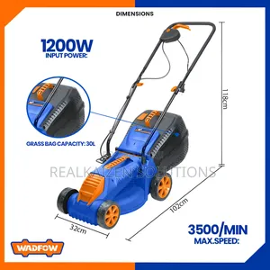 Wadfow 32cm Electric Lawn Mower 1200w