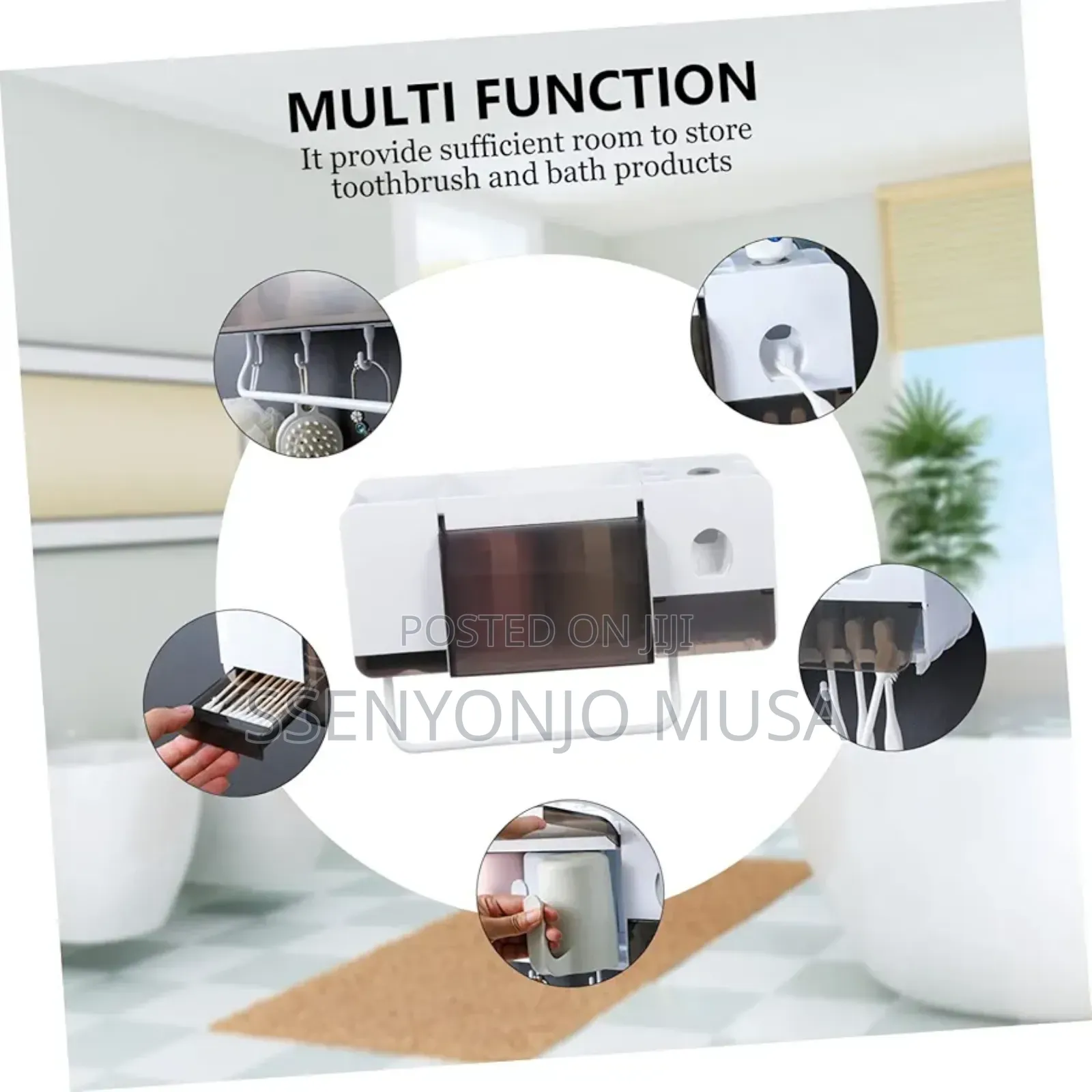 Wall Mounted Toothpaste Dispenser Holder And Toothbrush