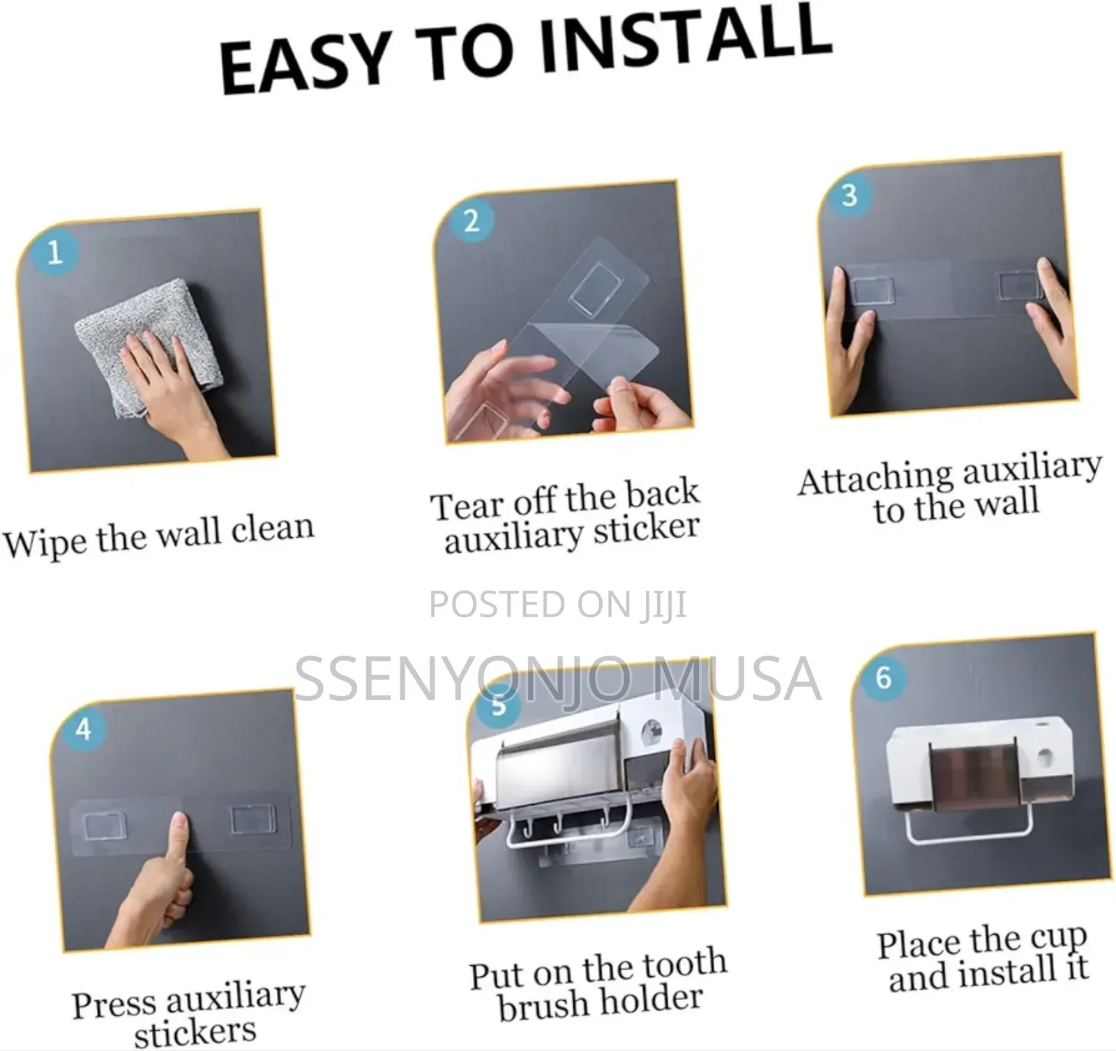 Wall Mounted Toothpaste Dispenser Holder And Toothbrush
