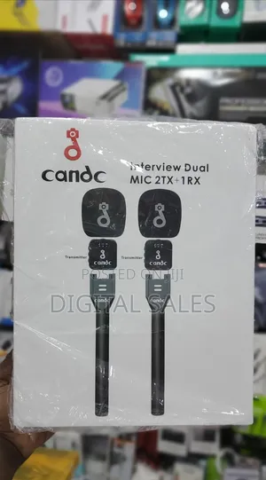 Candc Interview Dual Mic 2tx +1 Rx Wireless Microphone