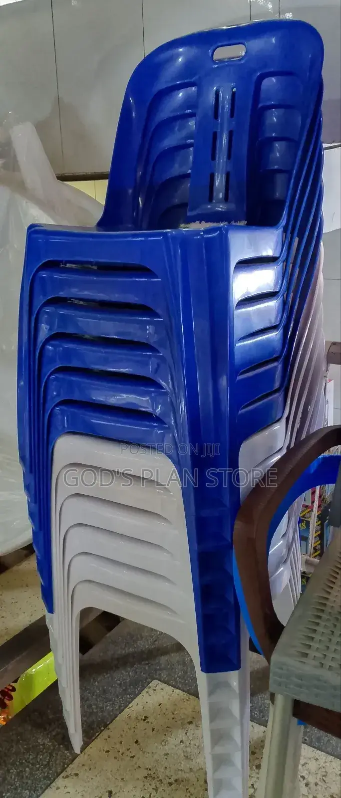Dining Armless Plastic Chairs