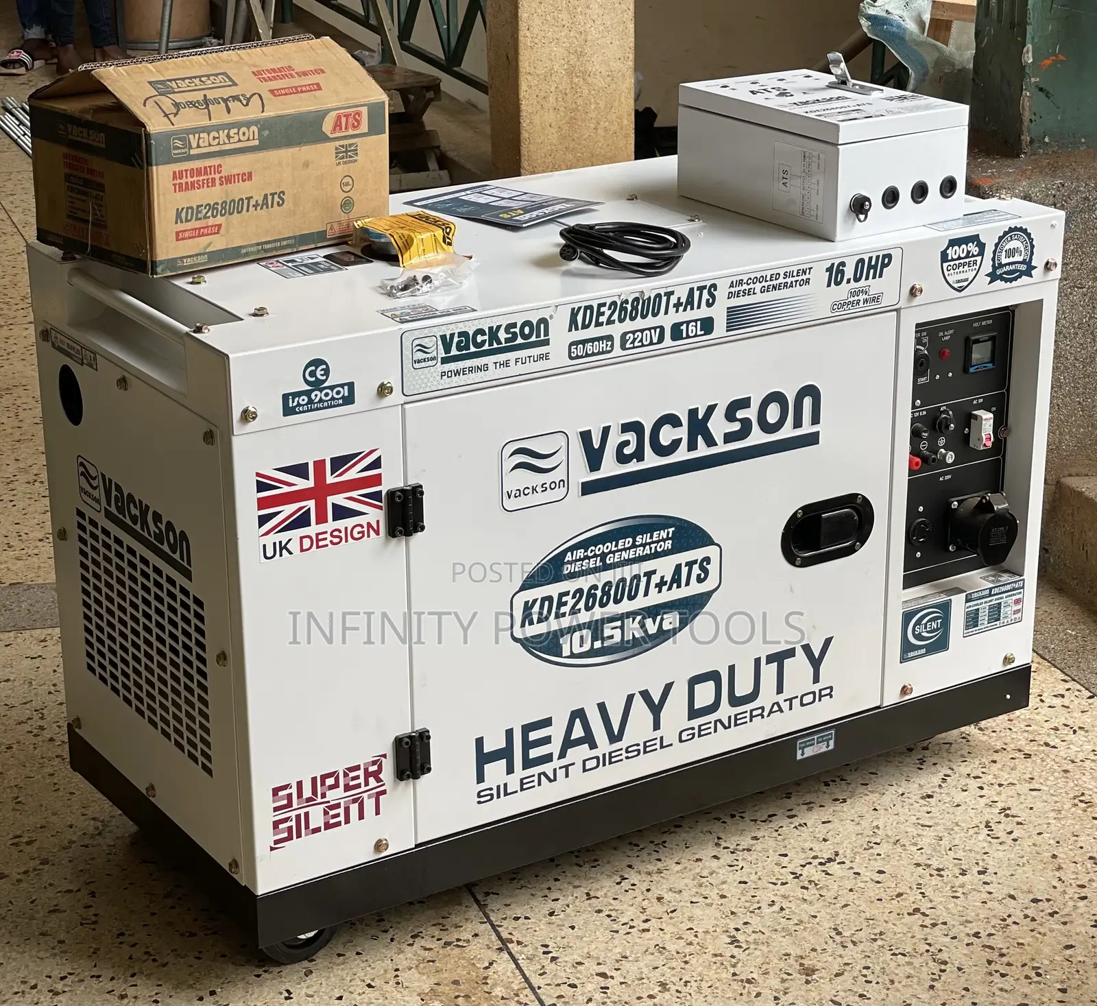 Standby Generator 10.5kva(Vackson)