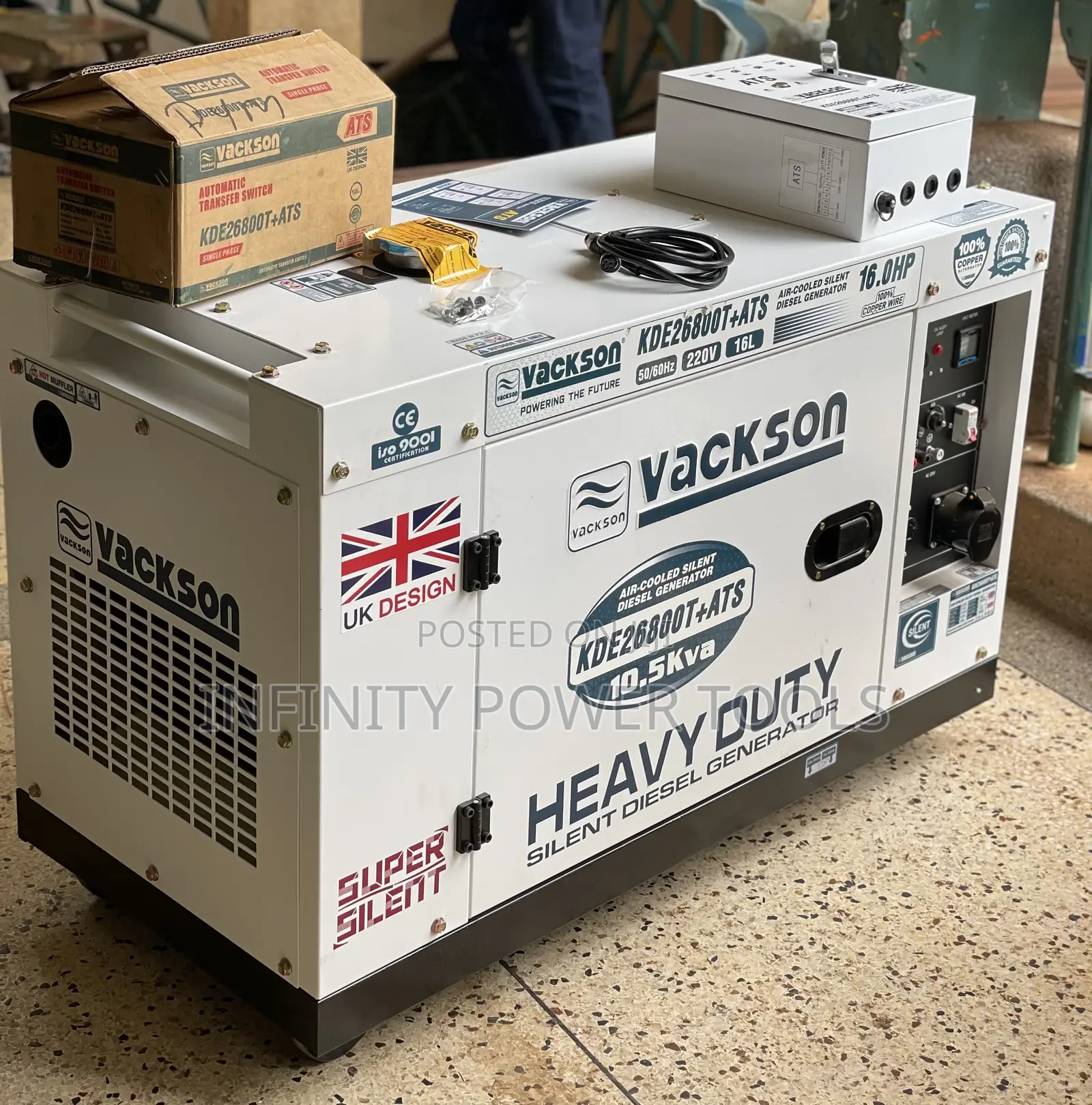 Standby Generator 10.5kva(Vackson)