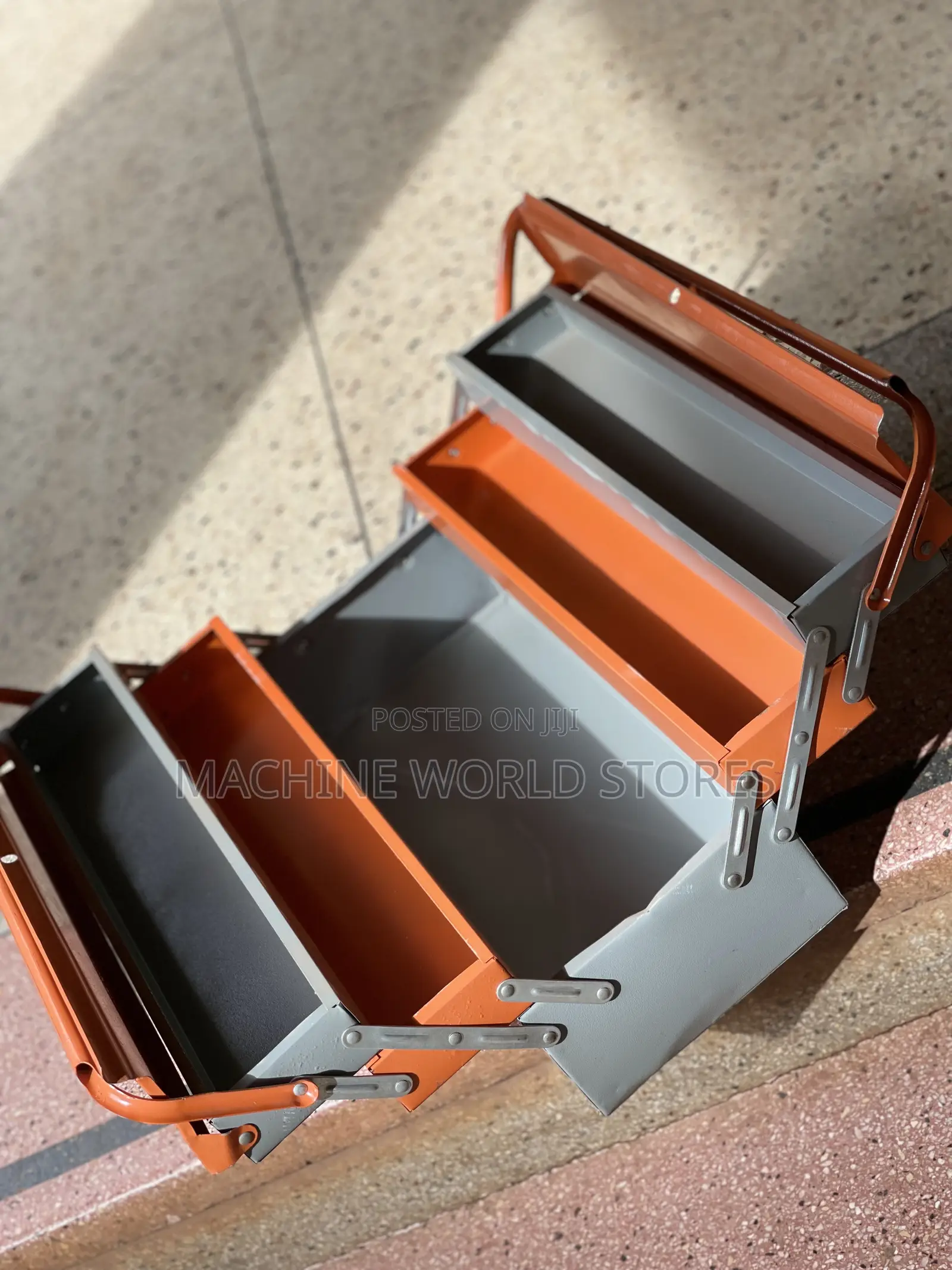 Empty Toolbox (Orange and Grey) Big