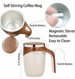Automatic Self Stirring Mug Stainless Steel