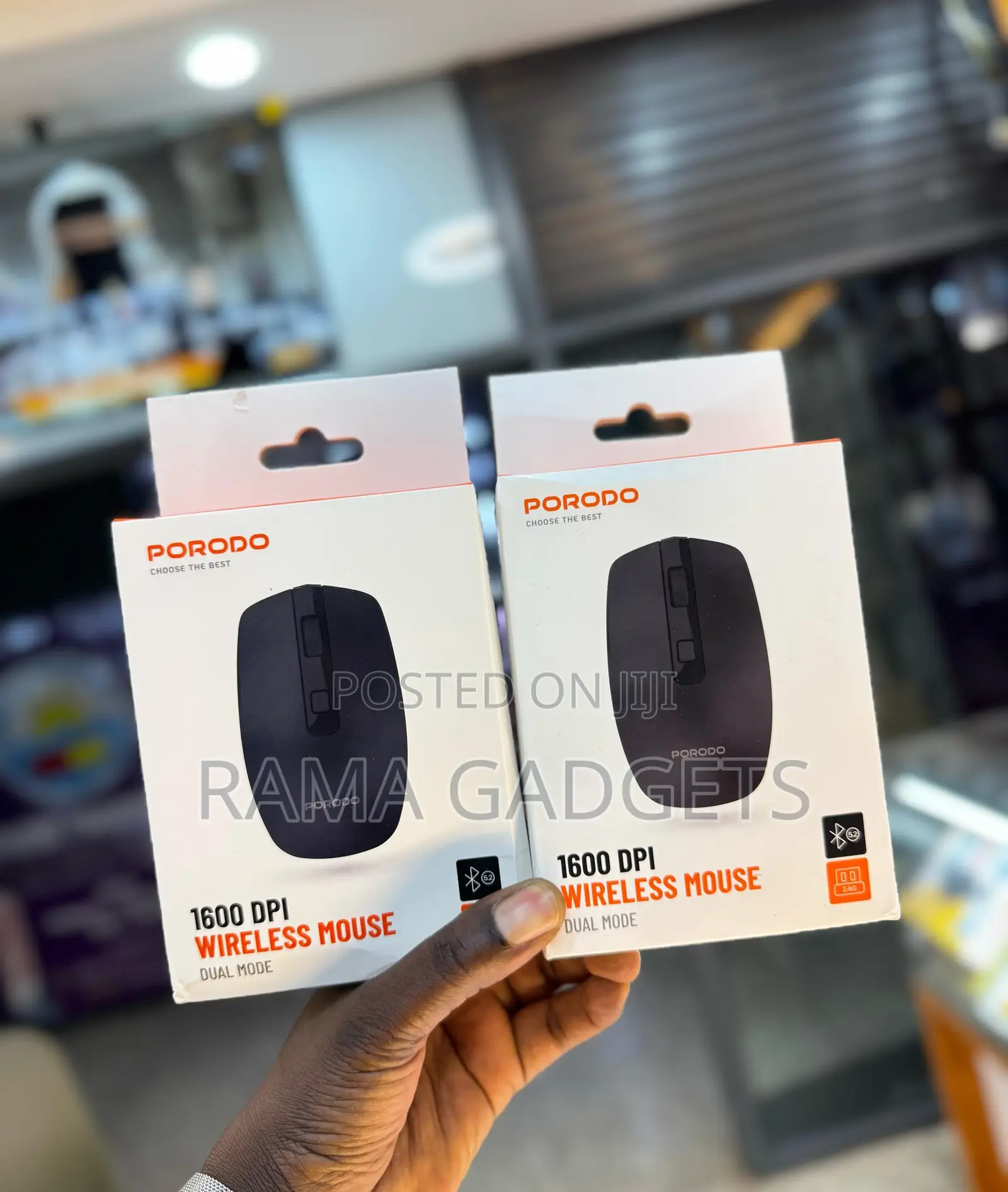 Porodo 1600 Dpi Wireless Mouse Dual Mode