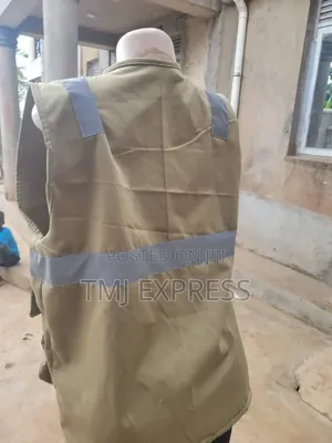 Khaki Material Press Coats/Half Coats