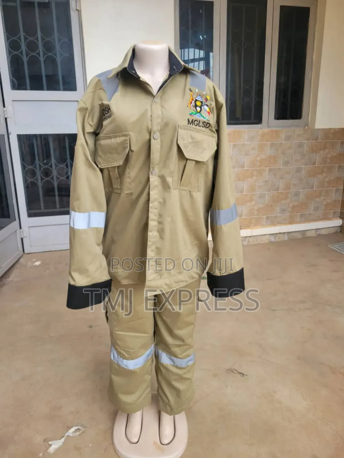 Khaki Material Press Coats/Half Coats