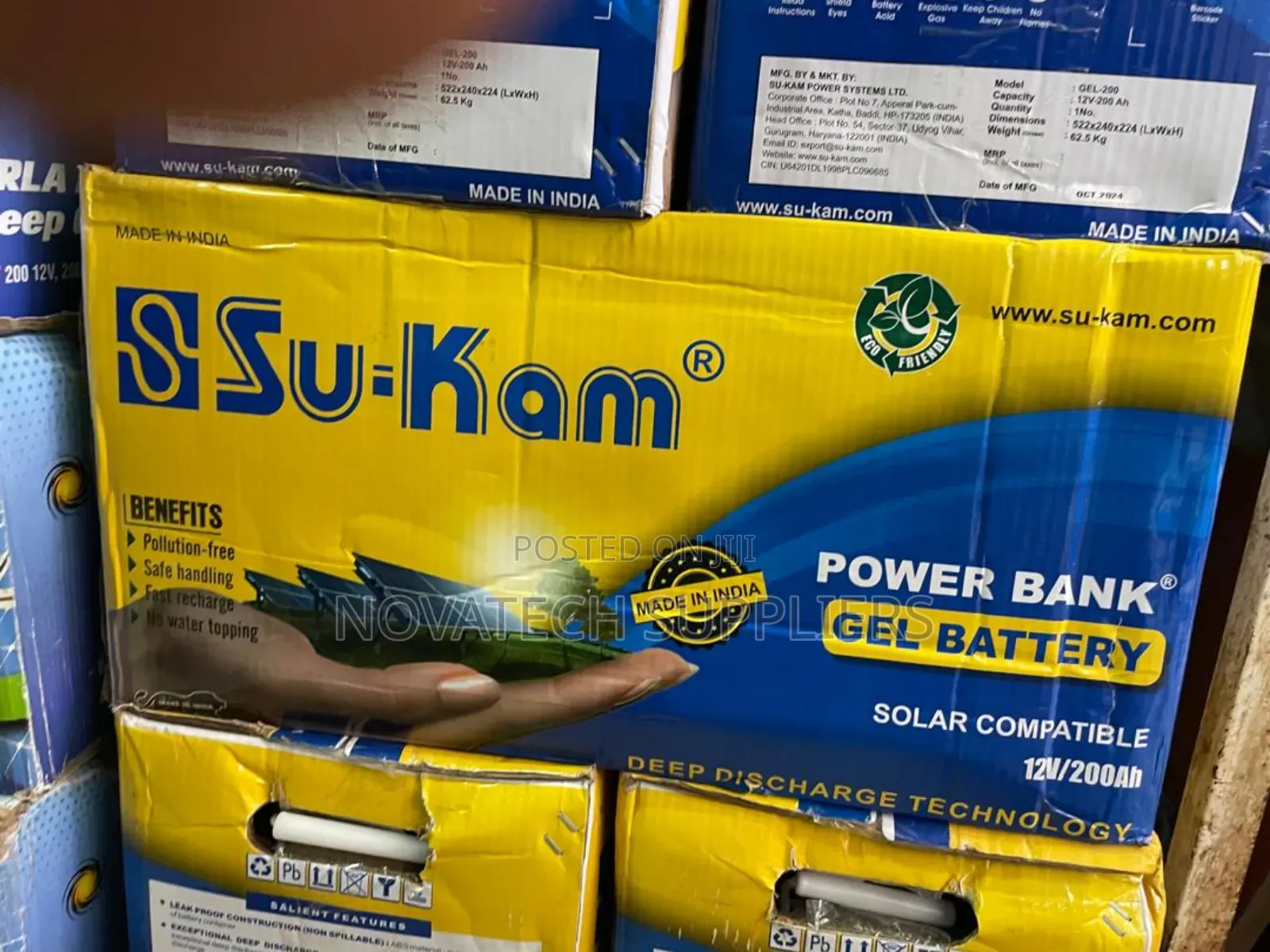 200ah Su-Kam Power Bank Gel Solar Battery Zekk