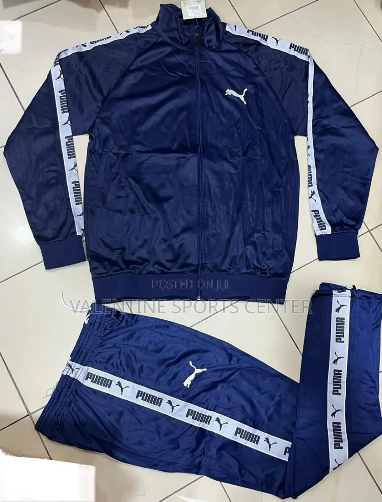 Puma Tracksuit Blue With White Colour Original Material