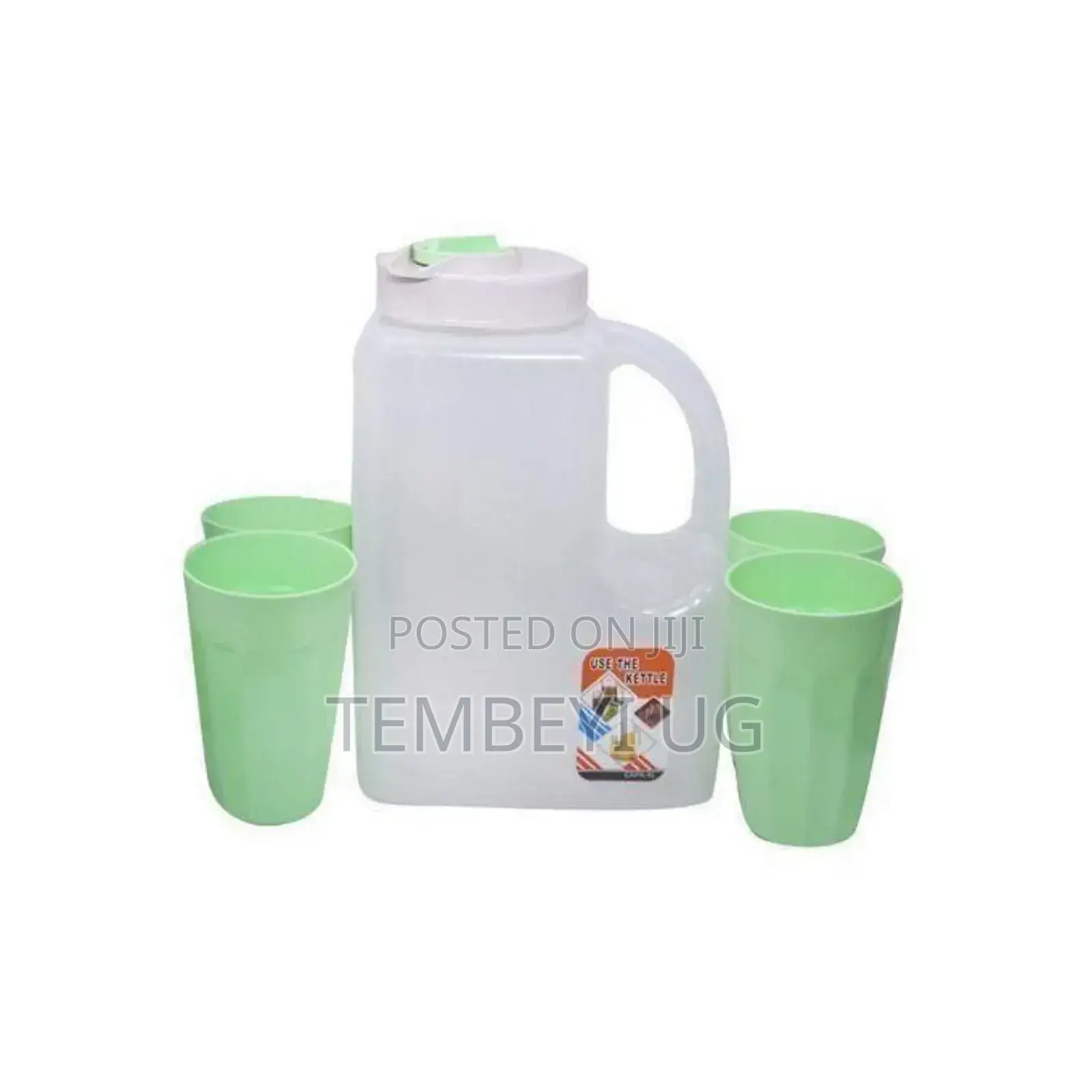 4l Fridge Water Bottle With 4 Drinking Cups