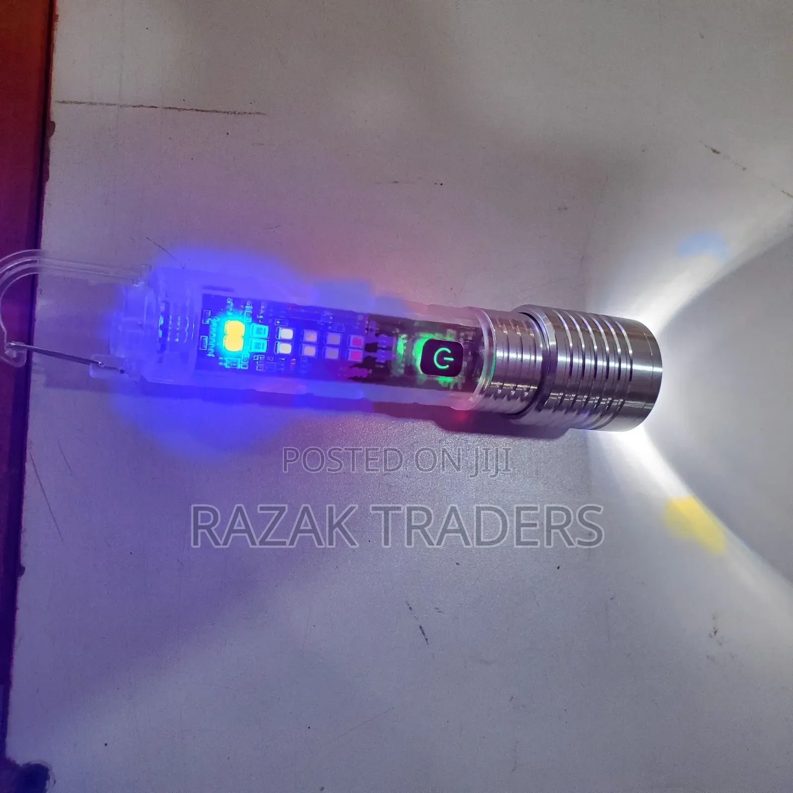 Led Flashlight Rechargeable Telescopic Zoom Torch Magnetic