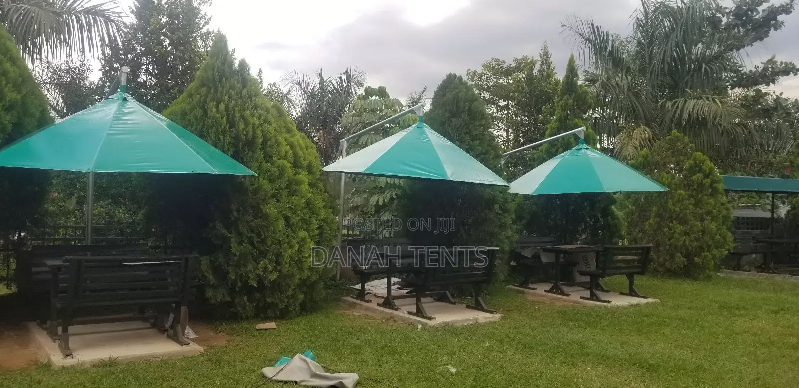 Permanent Garden Umbrellas
