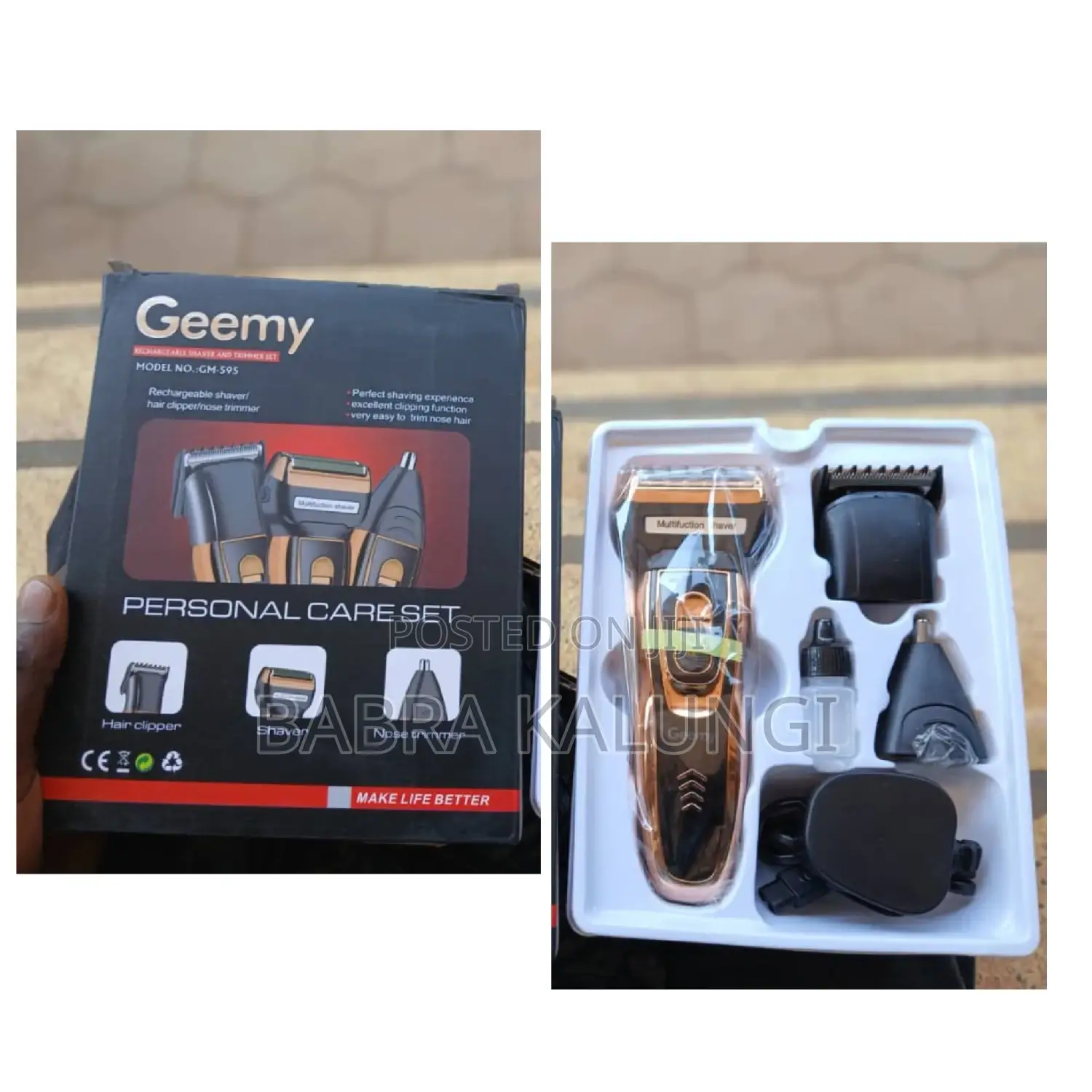 Geemy Rechargeable Shaver 3 in 1
Ush 45,000