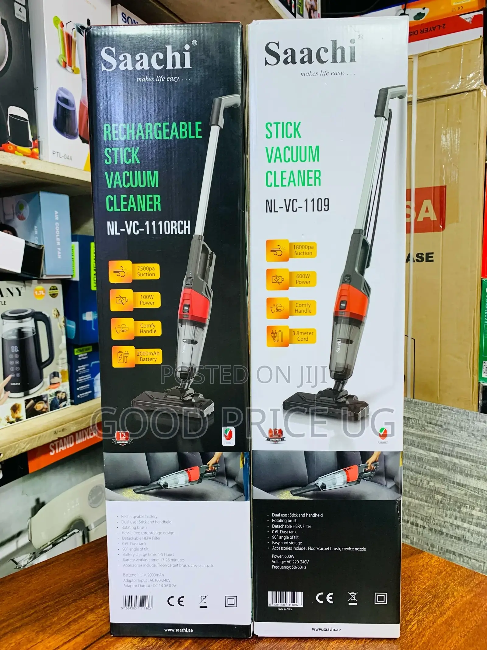 Saachi Rechargeable Stick Hand Held Vacuum Cleaner