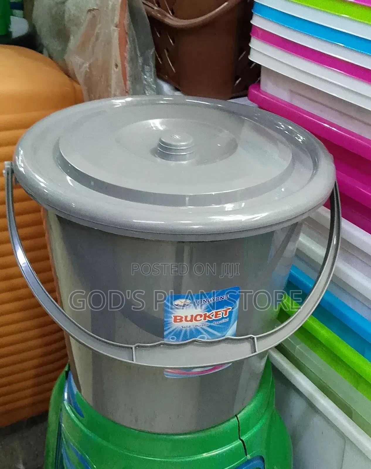 Plastic Gray Buckets 20litres