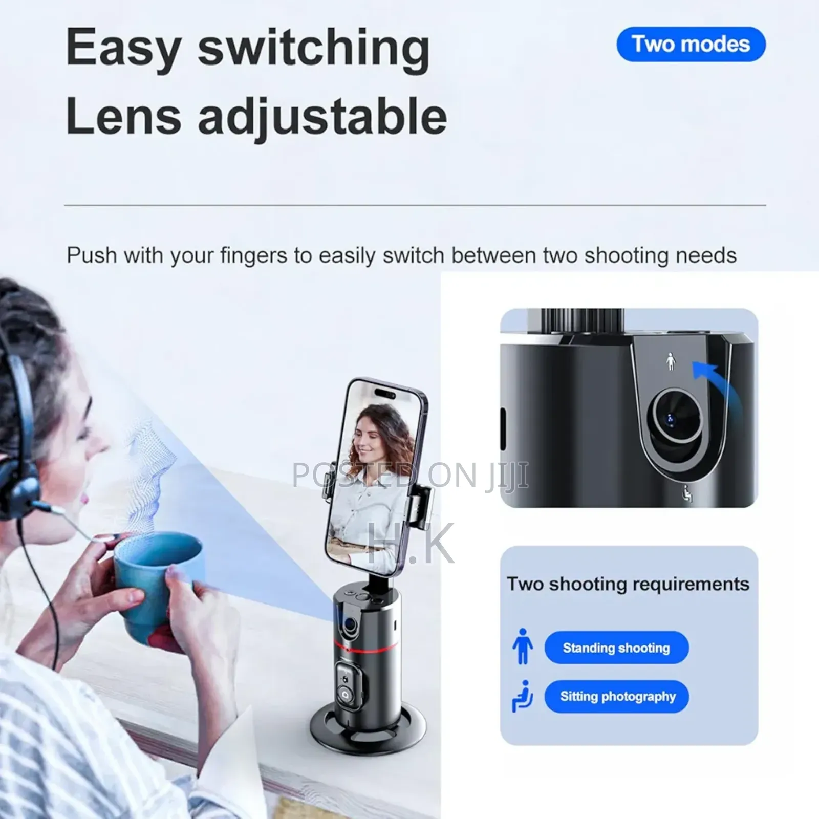 360° Auto Face-Tracking Phone Holder