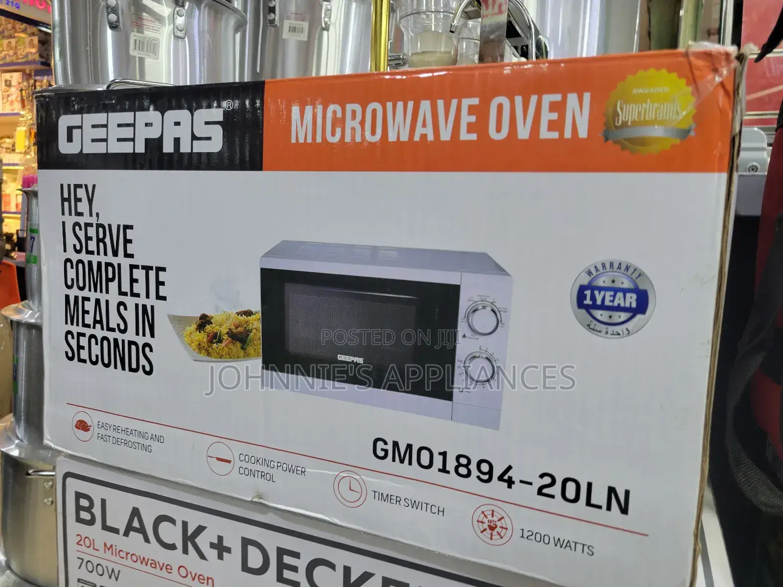 (20l) Geepas Microwave Oven Manual
