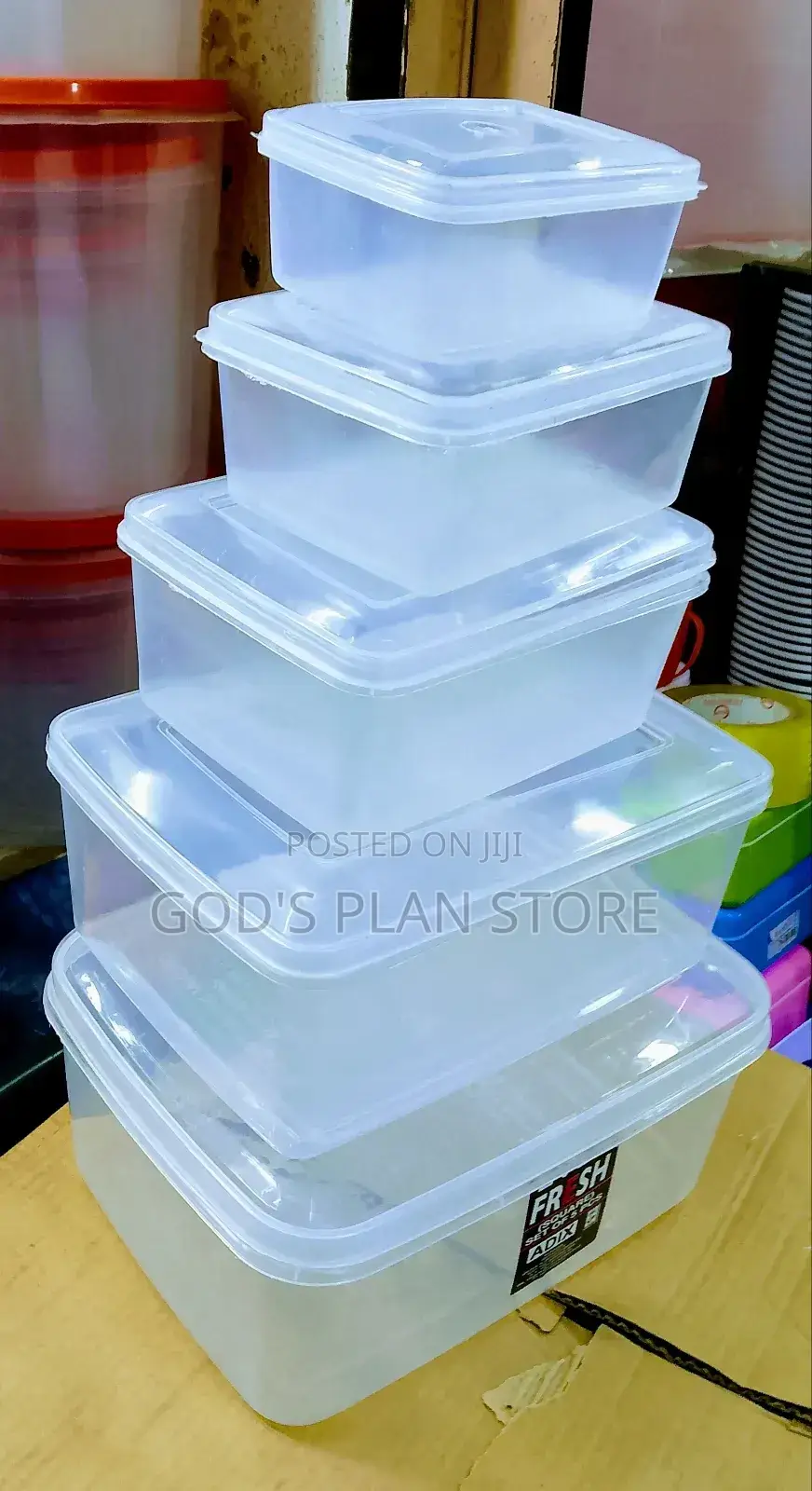 Plastic Food Storage Containers 5pcs Set