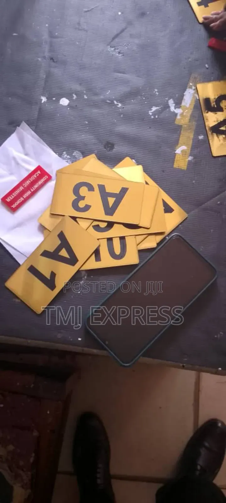 Gold Plate Room Number Labels