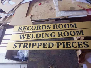 Gold Plate and Silver Plated Door Labels