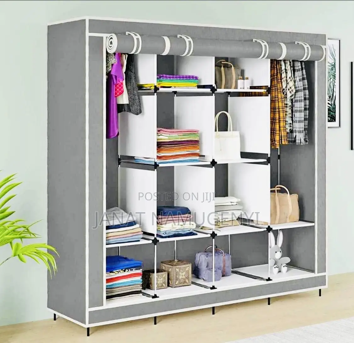 4 Colum Grey Metallic Closet