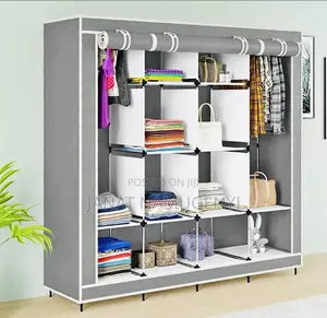 4 Colum Grey Metallic Closet