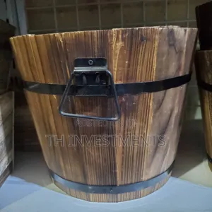Flower Pots Wooden Flower Pots Barrel Planter Round Garden.