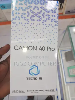 New Tecno Camon 40 Pro 256 GB Black