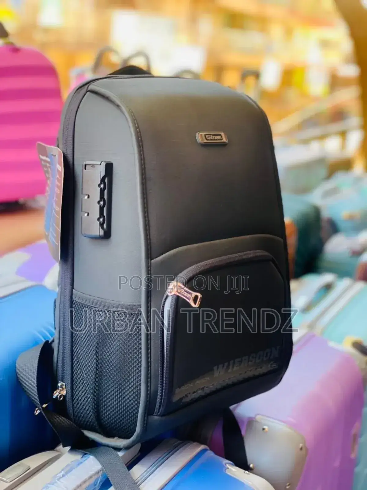 A Black Wiersoon Anti-Theft Backpack