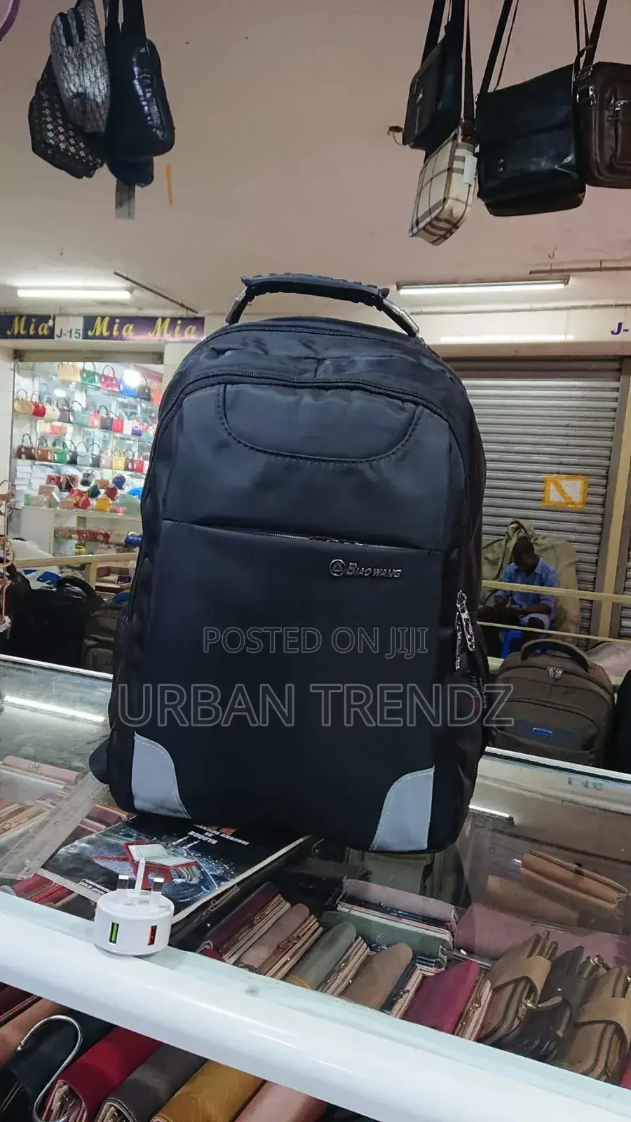 Biao Wang" Backpack Black