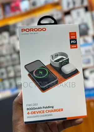 New Porodo 8000mah Folding 4-Device Charger