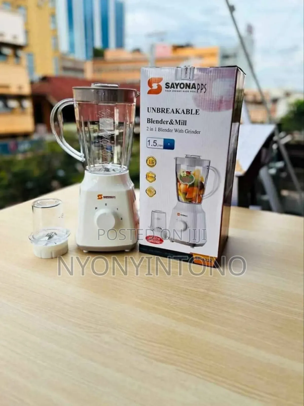 Sayona 2 In1juice Blender With Grinder