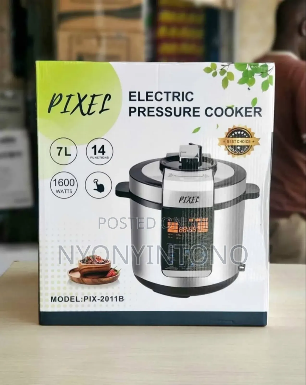 Pixel 7litres Automatic Digital Pressure Cooker