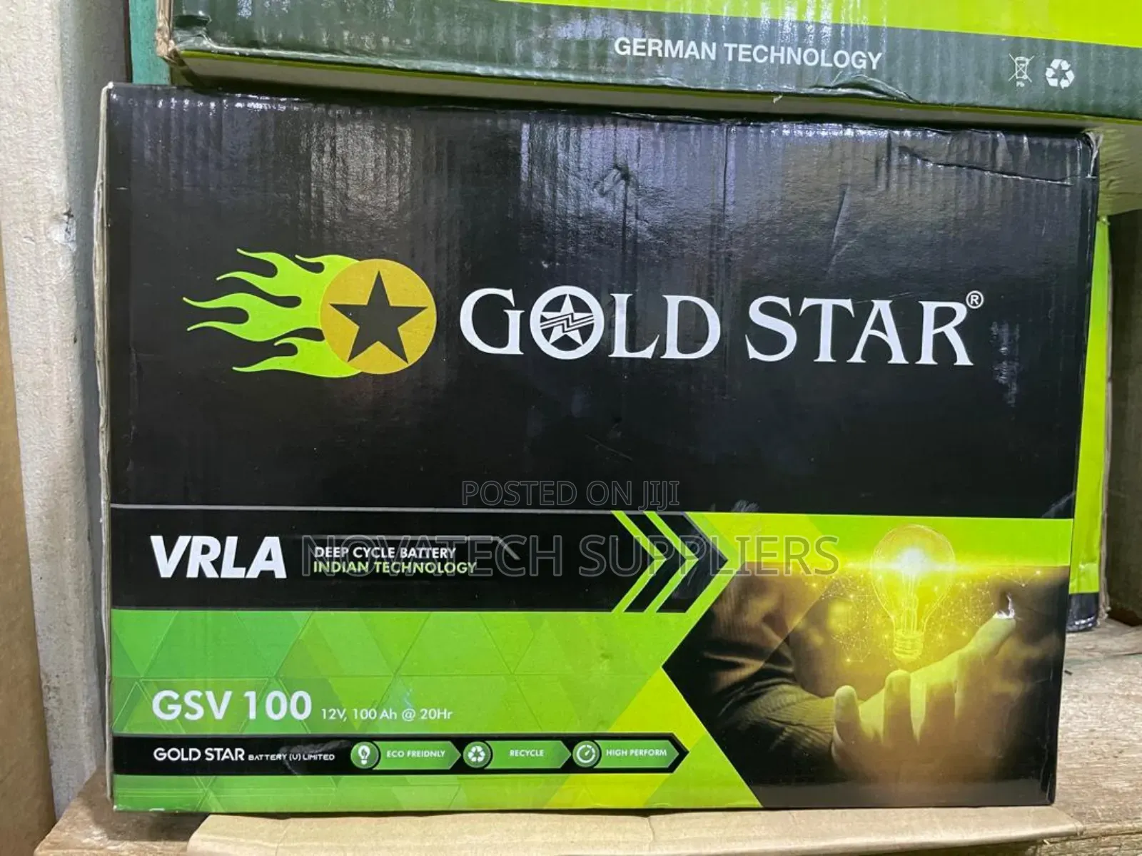 100ah Durable Gold Star Powder Battery Mumbn