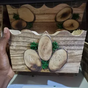 Wooden Flower Pot Handicraft Model Ae (Large 