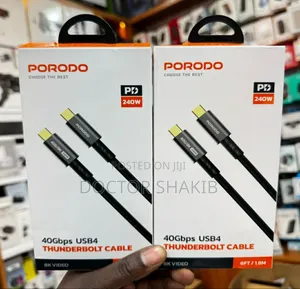High-Quality Porodo Thunderbolt Cable
