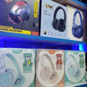 3.5mm Wired Over-Ear Headphones Portable Music Earphones 