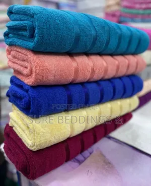 Stripped Cotton Bath Towels