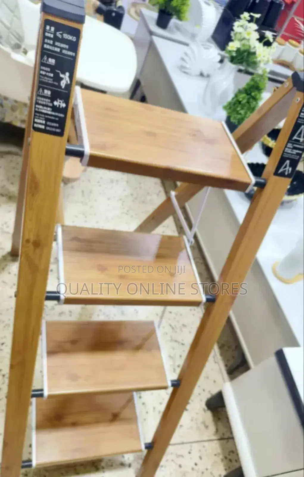 Foldable Wooden Ladder