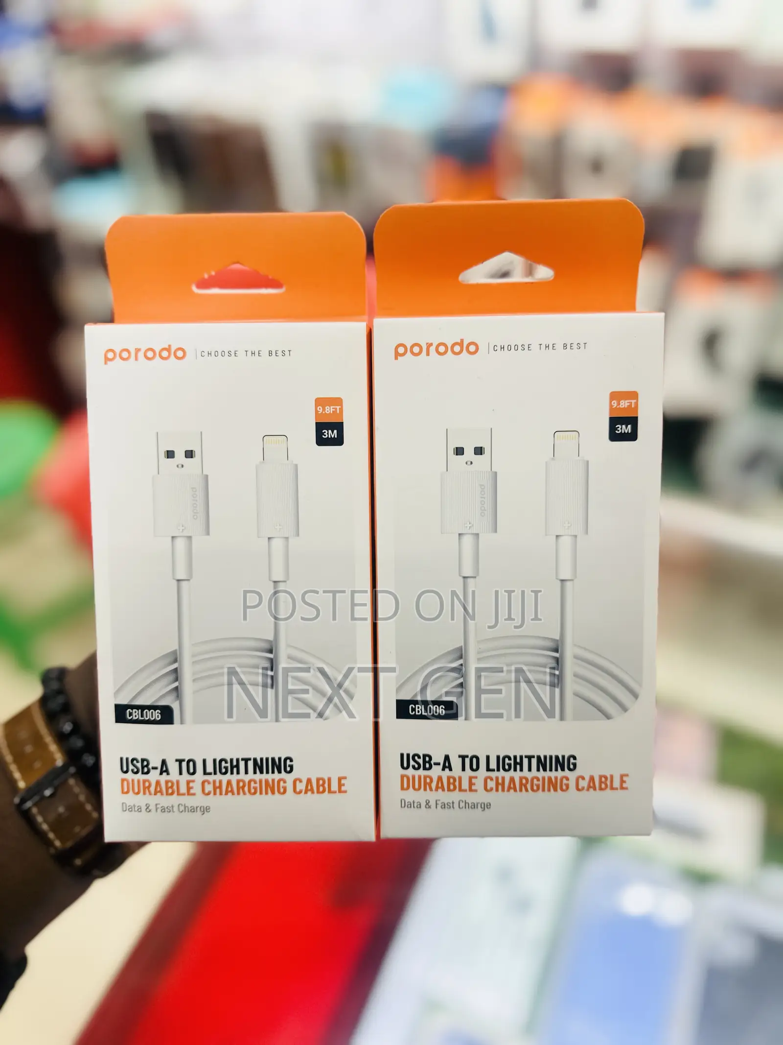 Porodo Usb-a to Lightning Durable Charging Cable