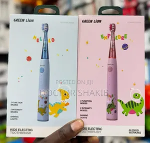 Strong Green Lion Kids Electric Toothbrush