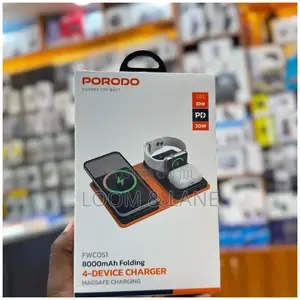 Porodo 8000mah Folding 4-Device Charger