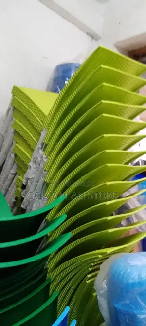 Lemon Green Armless Plastic Chairs