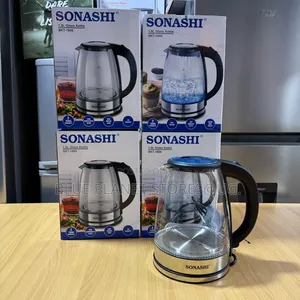 Sonashi 1.8litre Glass Cordless Kettles \\ 1500w \\ SKT-1809