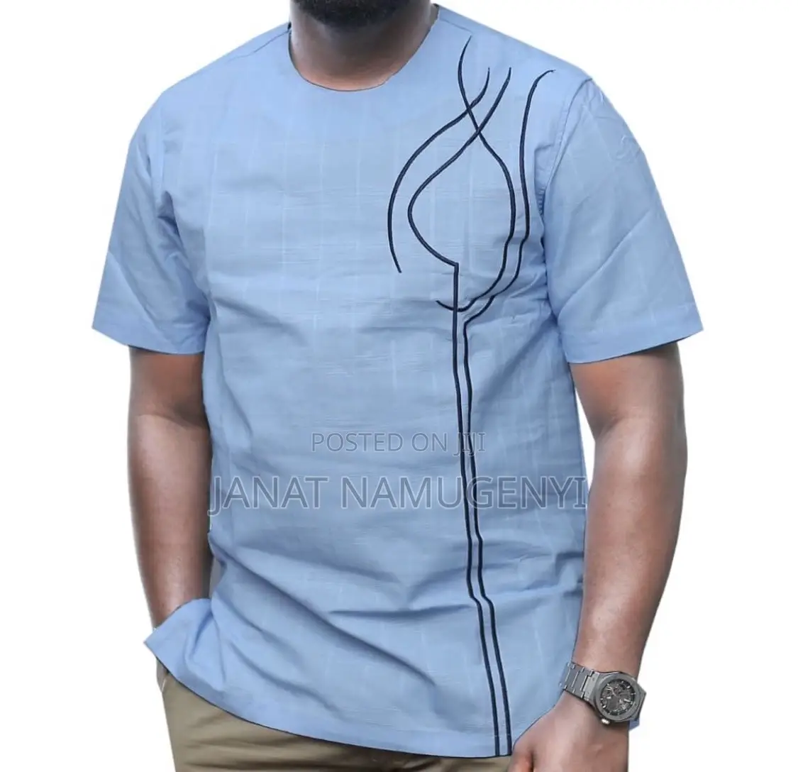 Men’S Casual Blue Shirt